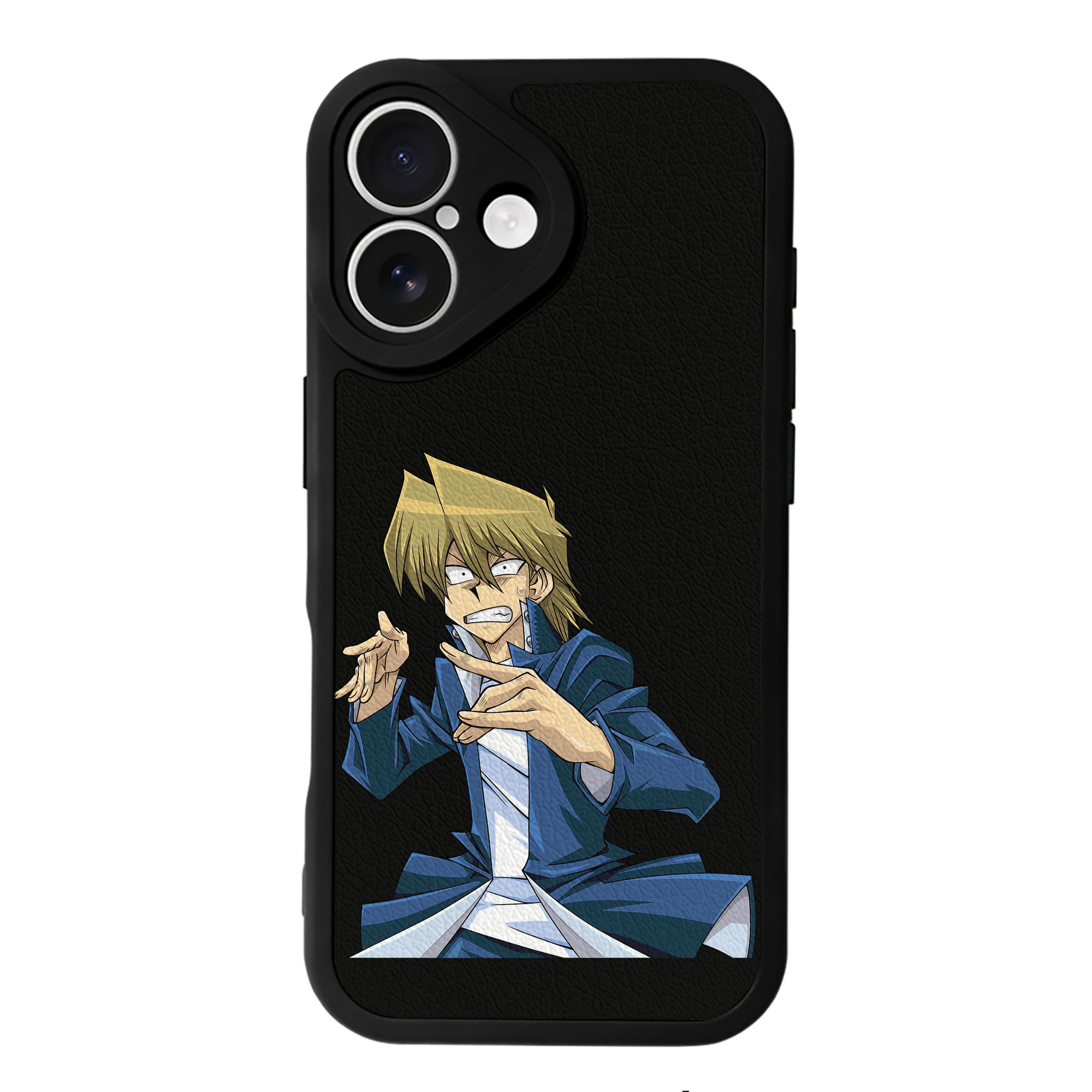 （画像用） 遊☆戯☆王 Yu-Gi-Oh! 【iPhone 16シリーズ対応】シリコンスマホケース（レザー調） 材質：シリコン